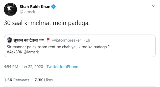 Shah Rukh Khan on Twitter