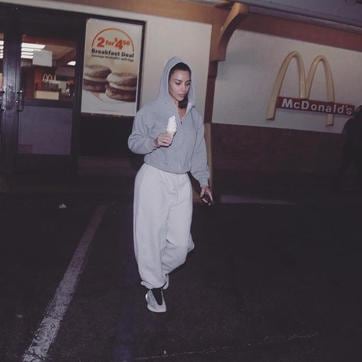 The internet called Kim relatable with her late night McDonald’s picture. (Instagram/ kimkardashian)
