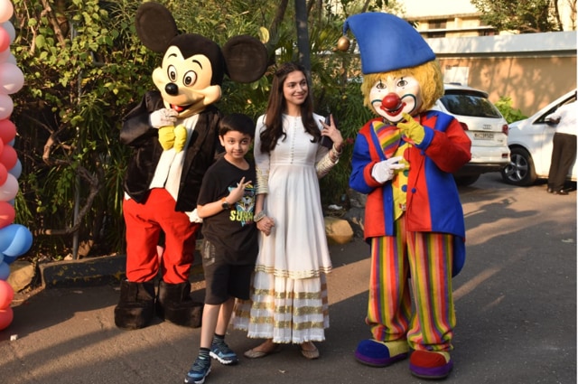 Divya Khosla Kumar came with son Ruhaan. (Varinder Chawla)