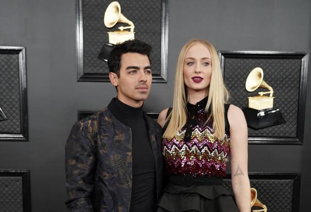 Joe Jonas and Sophie Turner at the Grammys. (REUTERS) Joe Jonas and Sophie Turner at the Grammys. (REUTERS)