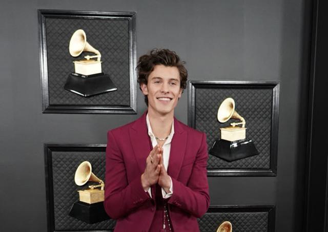 Shawn Mendes at the awards show. (REUTERS) Shawn Mendes at the awards show. (REUTERS)