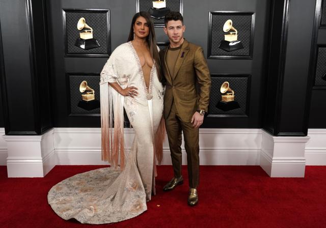 Priyanka Chopra and Nick Jonas at the Grammys. (REUTERS) Priyanka Chopra and Nick Jonas at the Grammys. (REUTERS)