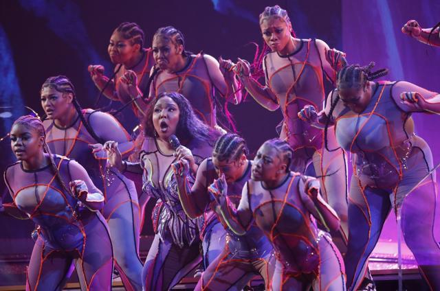 Lizzo performs at the 62nd Grammy Awards. (REUTERS) Lizzo performs at the 62nd Grammy Awards. (REUTERS)