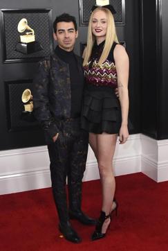 Joe Jonas, left, Sophie Turner arrive at the 62nd annual Grammy Awards at the Staples Center on Sunday, Jan. 26, 2020, in Los Angeles. (Photo by Jordan Strauss/Invision/AP) (Jordan Strauss/Invision/AP) Joe Jonas, left, Sophie Turner arrive at the 62nd annual Grammy Awards at the Staples Center on Sunday, Jan. 26, 2020, in Los Angeles. (Photo by Jordan Strauss/Invision/AP) (Jordan Strauss/Invision/AP)