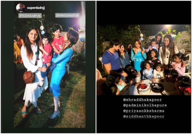 Shraddha Kapoor with her family at Vedika’s birthday party. Shraddha Kapoor with her family at Vedika’s birthday party.