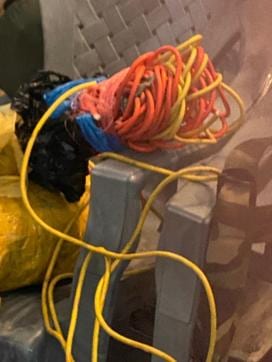 Among the other recoveries is detonators and wires. Among the other recoveries is detonators and wires.