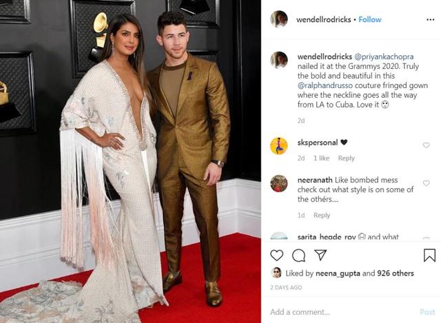 Priyanka Chopra S Mom Madhu Is Glad The Grammys Dress Controversy Happened ‘i Feel It Made Her
