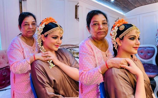 Kangana Ranaut behind the scenes of Thalaivi.