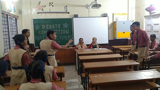 The debate saw a face-off between the boys and girls of Class 9. The debate saw a face-off between the boys and girls of Class 9.