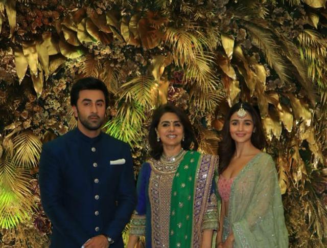 Ranbir and Neetu Kapoor with Alia Bhatt. (Varinder Chawla) Ranbir and Neetu Kapoor with Alia Bhatt. (Varinder Chawla)