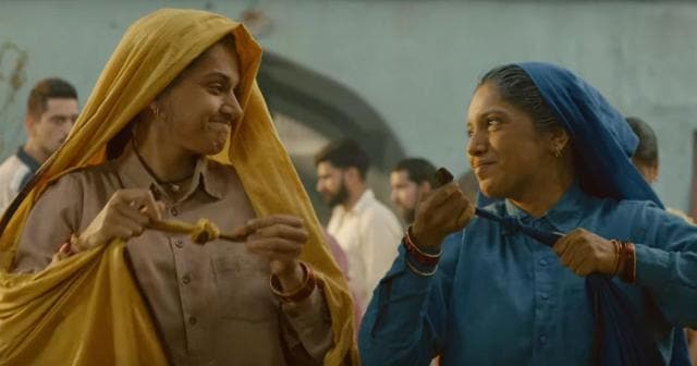 Taapsee Pannu and Bhumi Pednekar in Saand Ki Aankh. Taapsee Pannu and Bhumi Pednekar in Saand Ki Aankh.