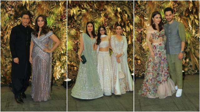 Shah Rukh Khan and Gauri Khan; Kareena, Karisma and Samaira Kapoor; and Soha Ali Khan with Kunal Kemmu. (Varinder Chawla) Shah Rukh Khan and Gauri Khan; Kareena, Karisma and Samaira Kapoor; and Soha Ali Khan with Kunal Kemmu. (Varinder Chawla)