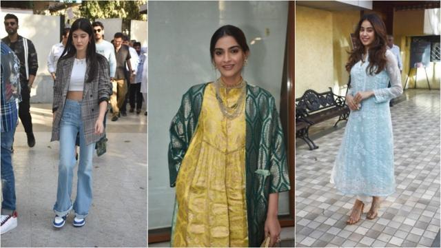 Shanaya, Sonam and Janhvi Kapoor. Shanaya, Sonam and Janhvi Kapoor.