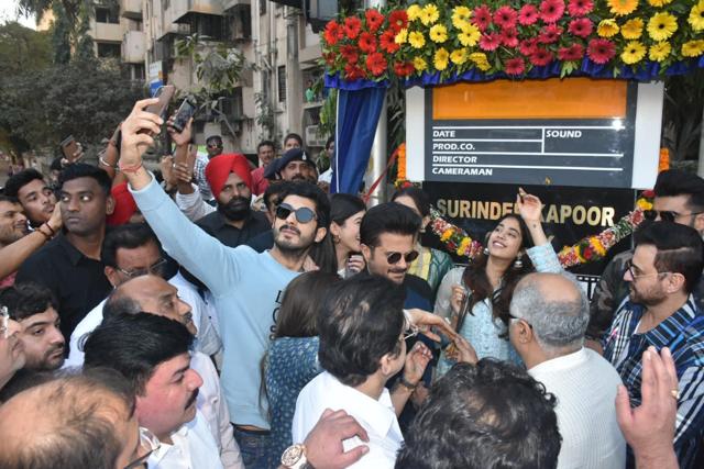 Mohit Marwah takes a selfie with his family. Mohit Marwah takes a selfie with his family.