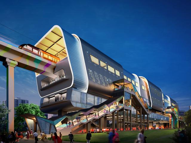 Remaining stations on the route including, Vanaz, Anandnagar, Ideal Colony, Nal Stop, Garware College, PMC, Civil Court, Mangalwar peth, Pune Railway Station, Ruby Hall Clinic, Bund Garden, Yerawada, Kalyaninagar and Ramwadi, will have industrial band style design for station. All stations will have a minimum of two level, according to officers. (HT/PHOTO)