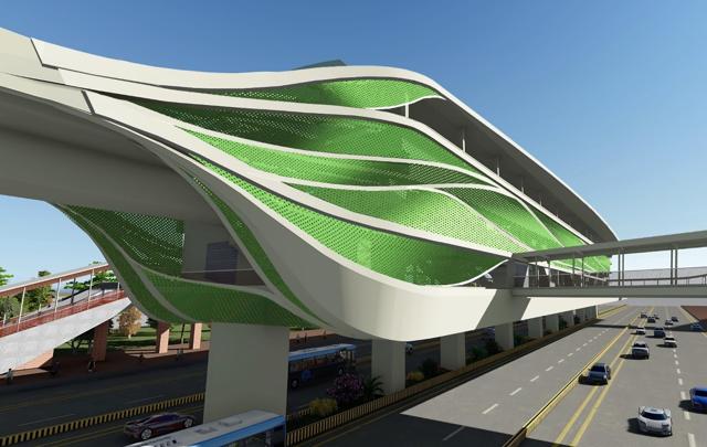 The stations of Reach I between PCMC and Khadki will have the ‘organic’ style design which will be in the shape of a leaf, but in various colours inspired by water, earth and metal. (HT/PHOTO)