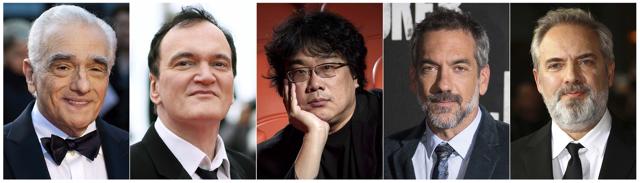 This combination photo shows best director nominees, from left, Martin Scorsese for "The Irishman," Quentin Tarantino for "Once Upon a Time...in Hollywood," Bong Joon Ho for "Parasite," Todd Phillips for "Joke" and sam Mendes for "1917." (AP) This combination photo shows best director nominees, from left, Martin Scorsese for "The Irishman," Quentin Tarantino for "Once Upon a Time...in Hollywood," Bong Joon Ho for "Parasite," Todd Phillips for "Joke" and sam Mendes for "1917." (AP)