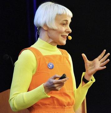Artist Morag Myerscough. Artist Morag Myerscough.
