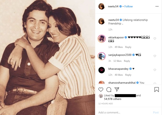 Neetu Kapoor’s post has received more than 50,000 likes on Instagram.
