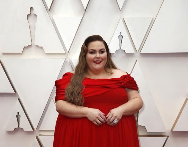 Chrissy Metz poses on the red carpet during the Oscars. (REUTERS) Chrissy Metz poses on the red carpet during the Oscars. (REUTERS)