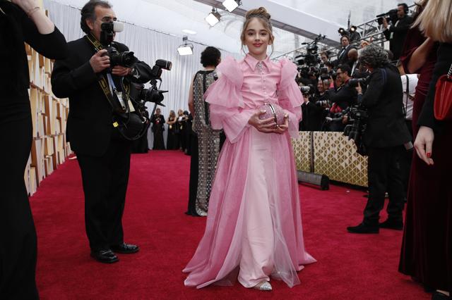 Julia Butters on the Oscars red carpet for the 92nd Academy Awards in Los Angeles, California, U.S., February 9, 2020. (REUTERS) Julia Butters on the Oscars red carpet for the 92nd Academy Awards in Los Angeles, California, U.S., February 9, 2020. (REUTERS)