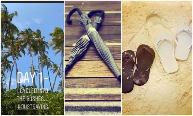 Deepika Padukone has been sharing pictures from her private vacation with husband Ranveer Singh.