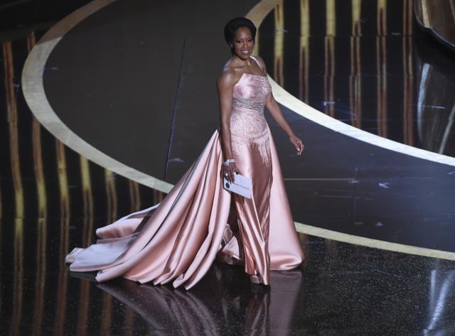 Regina King walks onstage to present the award for best performance by an actor in a supporting role at the Oscars on Sunday, Feb. 9, 2020, at the Dolby Theatre in Los Angeles. (Chris Pizzello/Invision/AP) Regina King walks onstage to present the award for best performance by an actor in a supporting role at the Oscars on Sunday, Feb. 9, 2020, at the Dolby Theatre in Los Angeles. (Chris Pizzello/Invision/AP)