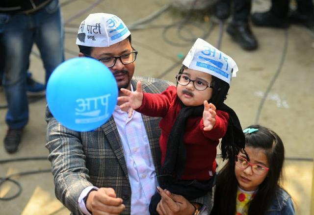 One where he is trying to catch a balloon. (HT Photos) One where he is trying to catch a balloon. (HT Photos)