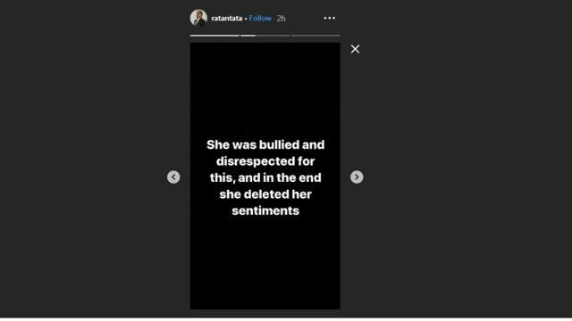 Ratan Tata’s instagram story (Instagram) Ratan Tata’s instagram story (Instagram)