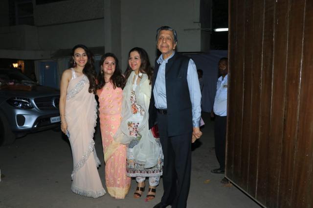 Varun Dhawan and Natasha Dalal’s family members met at her residence in Mumbai. Varun Dhawan and Natasha Dalal’s family members met at her residence in Mumbai.