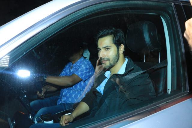 Varun Dhawan spotted at Natasha Dalal’s residence. Varun Dhawan spotted at Natasha Dalal’s residence.
