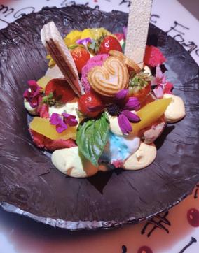A dessert named Love Dessert or Dhoka at Molecule. A dessert named Love Dessert or Dhoka at Molecule.