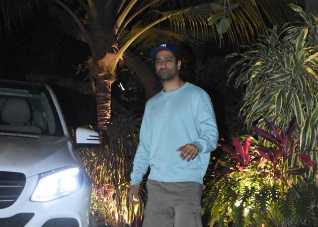 Actor Vicky Kaushal seen at the office of Maddock Films at Santacruz. (IANS) Actor Vicky Kaushal seen at the office of Maddock Films at Santacruz. (IANS)
