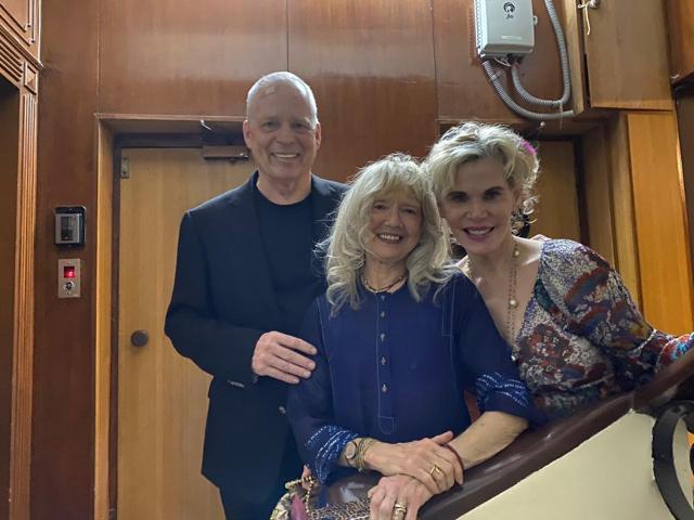 Doris Vartan with Alison and Peter Baumann attended the Bhojwanis’ dinner. Doris Vartan with Alison and Peter Baumann attended the Bhojwanis’ dinner.