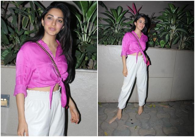 Kiara Advani at the party. Kiara Advani at the party.