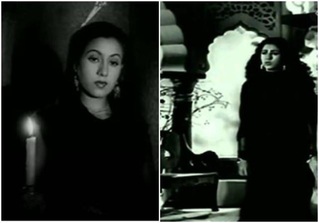 Madhubala in Mahal. Madhubala in Mahal.