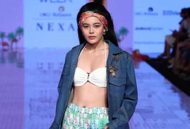 A resort embellished denim ensemble from Verandah by Anjali.