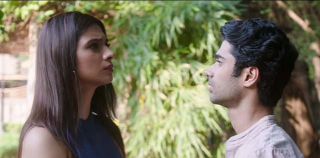 Natasha Bharadwaj and Taaruk Raina in a still from Pawan &amp; Pooja.