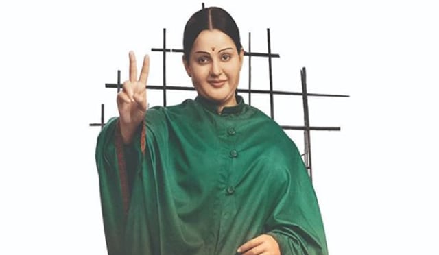 Kangana Ranaut as Jayalalithaa in Thalaivi’s first look.