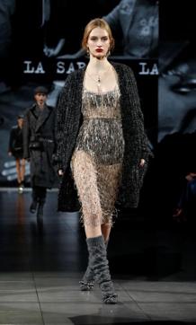 A model presents a creation from the Dolce & Gabbana Autumn/Winter 2020 collection during Milan Fashion Week in Milan, Italy. (REUTERS) A model presents a creation from the Dolce & Gabbana Autumn/Winter 2020 collection during Milan Fashion Week in Milan, Italy. (REUTERS)