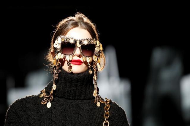 A model presents a creation from the Dolce & Gabbana Autumn/Winter 2020 collection during Milan Fashion Week in Milan, Italy. (REUTERS) A model presents a creation from the Dolce & Gabbana Autumn/Winter 2020 collection during Milan Fashion Week in Milan, Italy. (REUTERS)