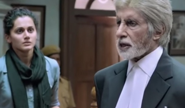 Taapsee Pannu and Amitabh Bachchan in Pink.