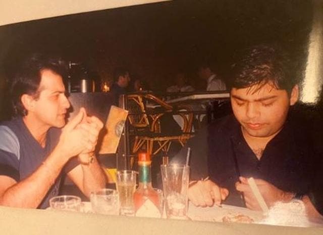 Sanjay Kapoor with Karan Johar.