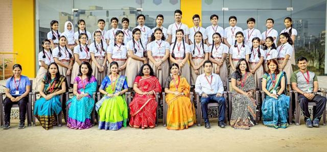 Class 9 students of Radcliffe School, Ulwe, recently organised a farewell party for Class 10 students.