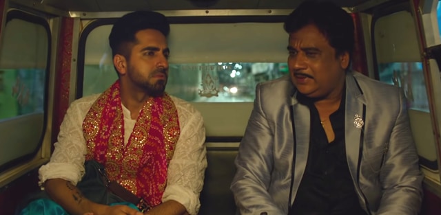 Ayushmann Khurrana and Manu Rishi Chadha in a still from Shubh Mangal Zyada Saavdhan.