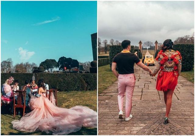 Priyanka Chopra with Nick Jonas and other family members in unseen pics from Sucker’s shoot. Priyanka Chopra with Nick Jonas and other family members in unseen pics from Sucker’s shoot.