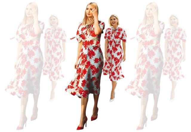 For her India 2020 visit, Ivanka Trump chose to repeat her Proenza Schouler midi dress For her India 2020 visit, Ivanka Trump chose to repeat her Proenza Schouler midi dress