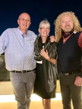 Petra and Jürgen Morhard with Cooke Petra and Jürgen Morhard with Cooke