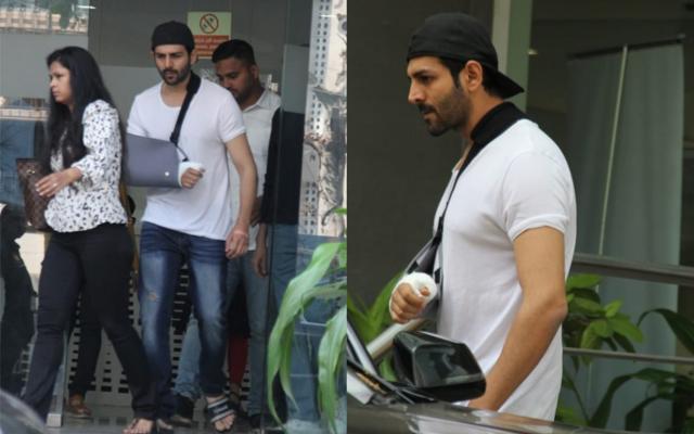 Kartik Aaryan at Hinduja hospital on Wednesday. (Varinder Chawla) Kartik Aaryan at Hinduja hospital on Wednesday. (Varinder Chawla)