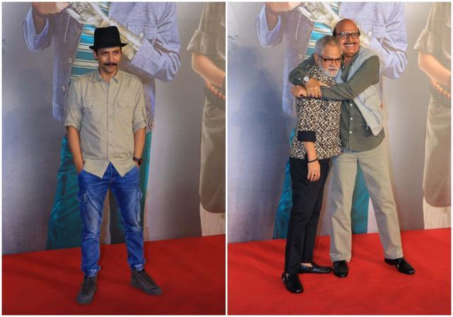 Deepak Dobriyal, Sanjay Mishra and Avtar Gill at the screening. Deepak Dobriyal, Sanjay Mishra and Avtar Gill at the screening.